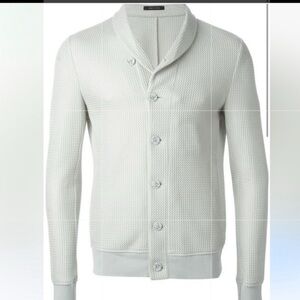 Emporio Armani Men’s Cardigan Sweater Black US Size Medium